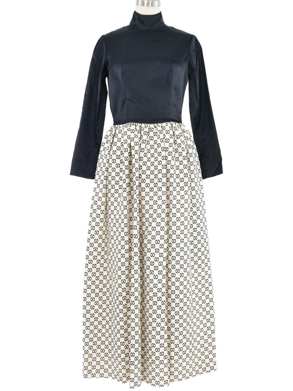 1960s Norman Norell Black & White Dress Ensemble