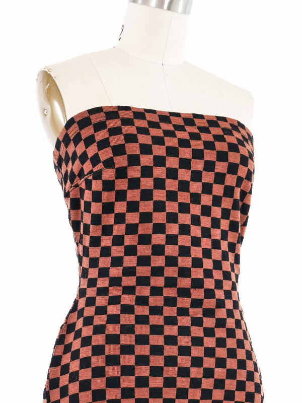 Rudi Gernreich Checkered Knit Top Top arcadeshops.com