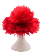 Prada Red Mohair Plush Hat Accessory arcadeshops.com