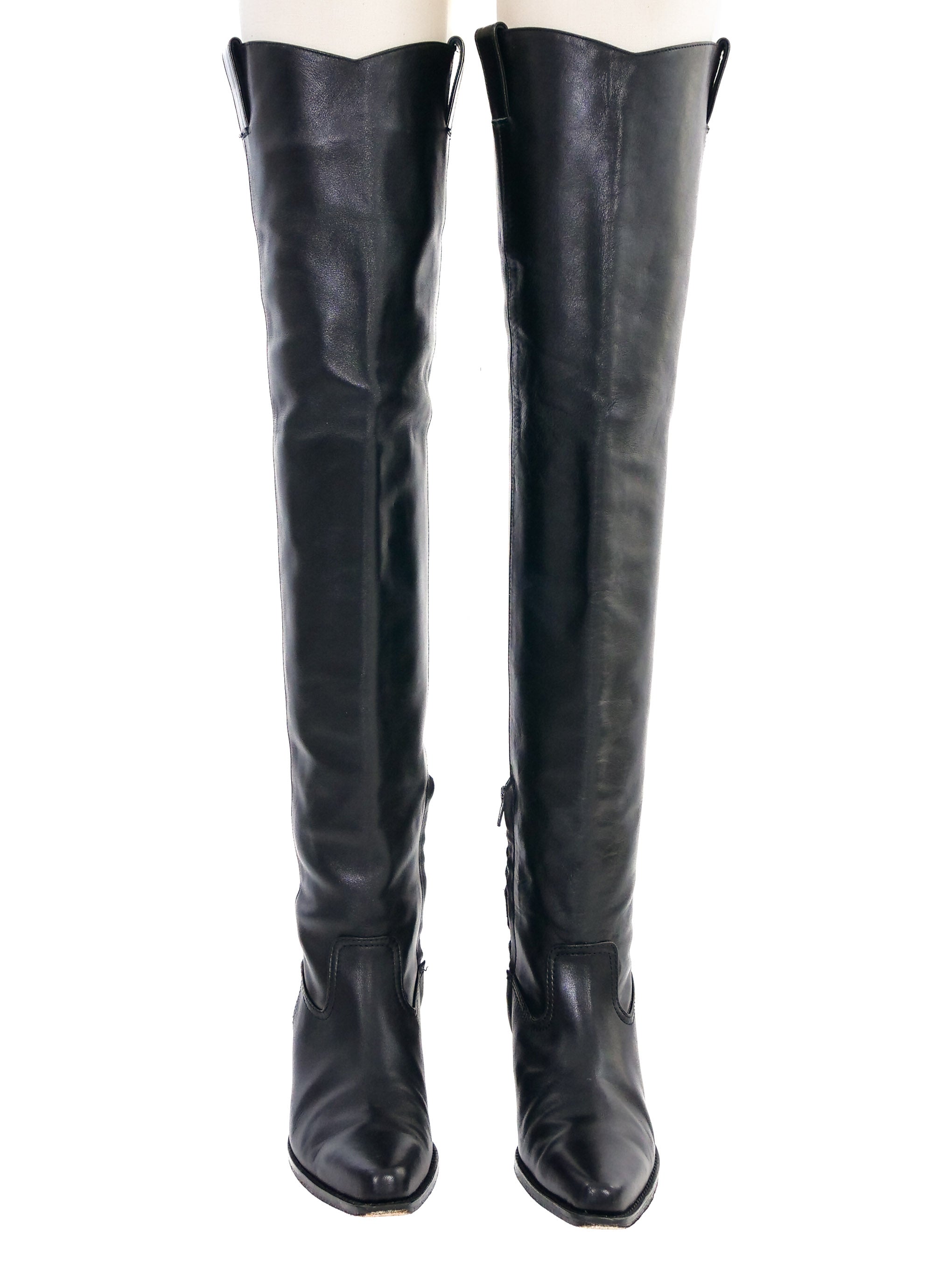 Junya Watanabe Over The Knee Cowboy Boots, 7.5