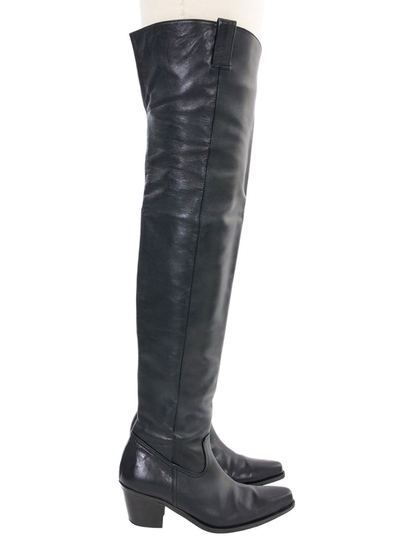 Junya Watanabe Over The Knee Cowboy Boots