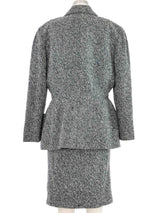 Thierry Mugler Speckled Gray Skirt Suit Suit arcadeshops.com