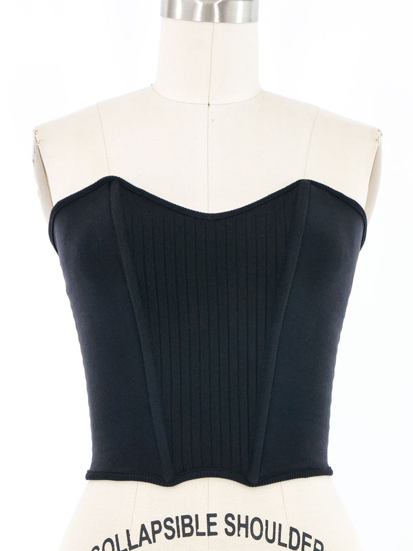 Thierry Mugler Knit Bustier Top arcadeshops.com