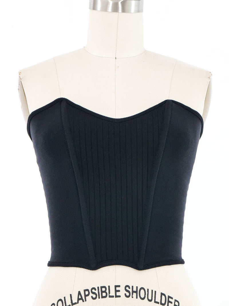 Thierry Mugler Knit Bustier Top arcadeshops.com
