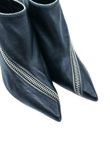 Celine Zip Accent Ankle Booties, 37 Accessory arcadeshops.com
