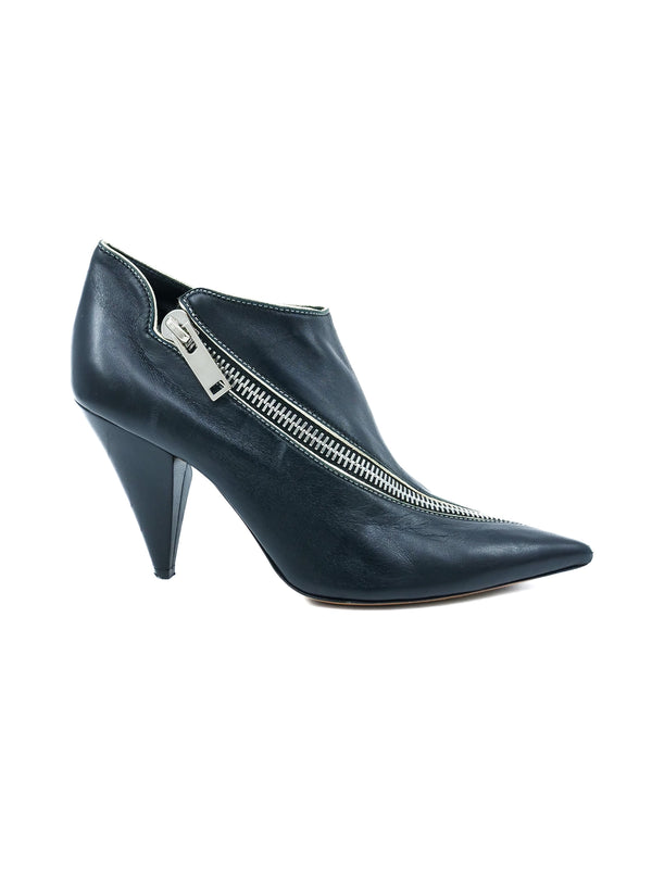 Celine Zip Accent Ankle Booties, 37 Accessory arcadeshops.com