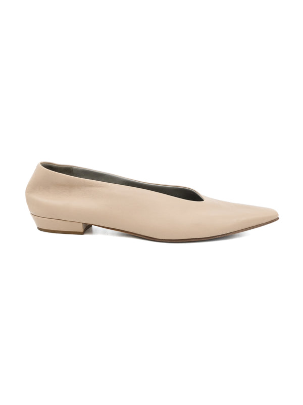 Bottega Veneta Taupe Ballet Flats, 41 Accessory arcadeshops.com