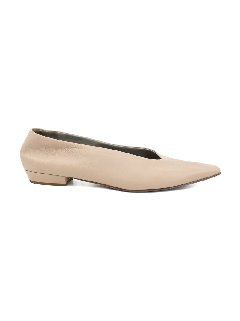 Bottega Veneta Taupe Ballet Flats, 41 Accessory arcadeshops.com