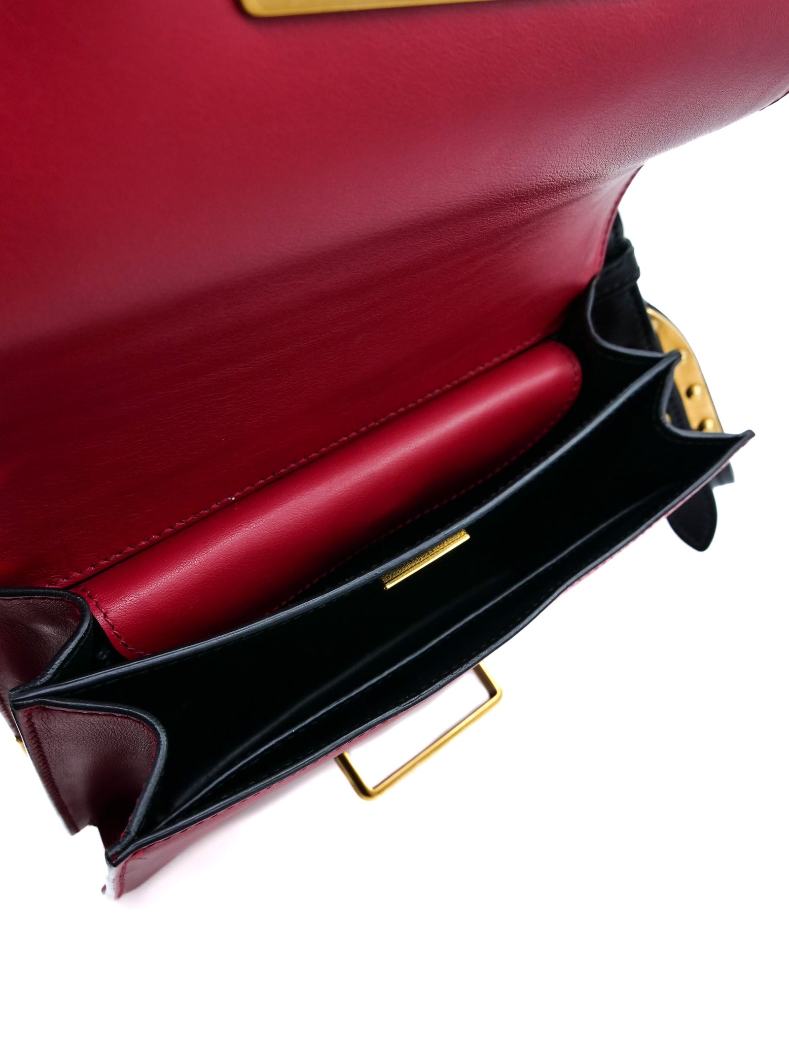 Prada Red Calfskin City Cahier Bag