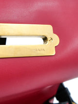 Prada Red Calfskin City Cahier Bag Accessory arcadeshops.com