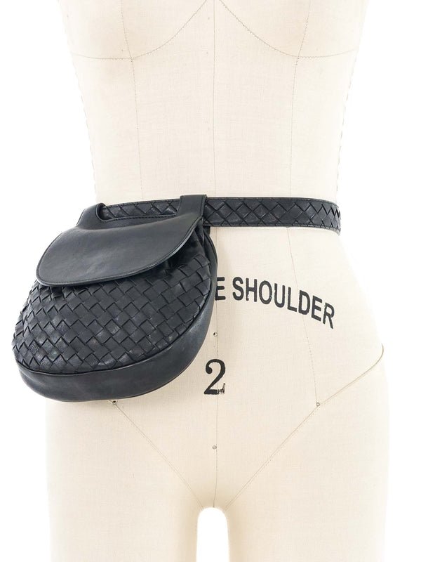 Bottega Veneta Intrecciato Leather Belt Bag Accessory arcadeshops.com