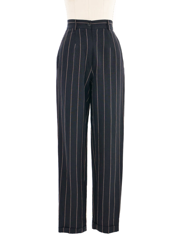 1992 Dolce & Gabbana Pinstriped Pant Suit Suit arcadeshops.com