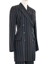 1992 Dolce & Gabbana Pinstriped Pant Suit Suit arcadeshops.com