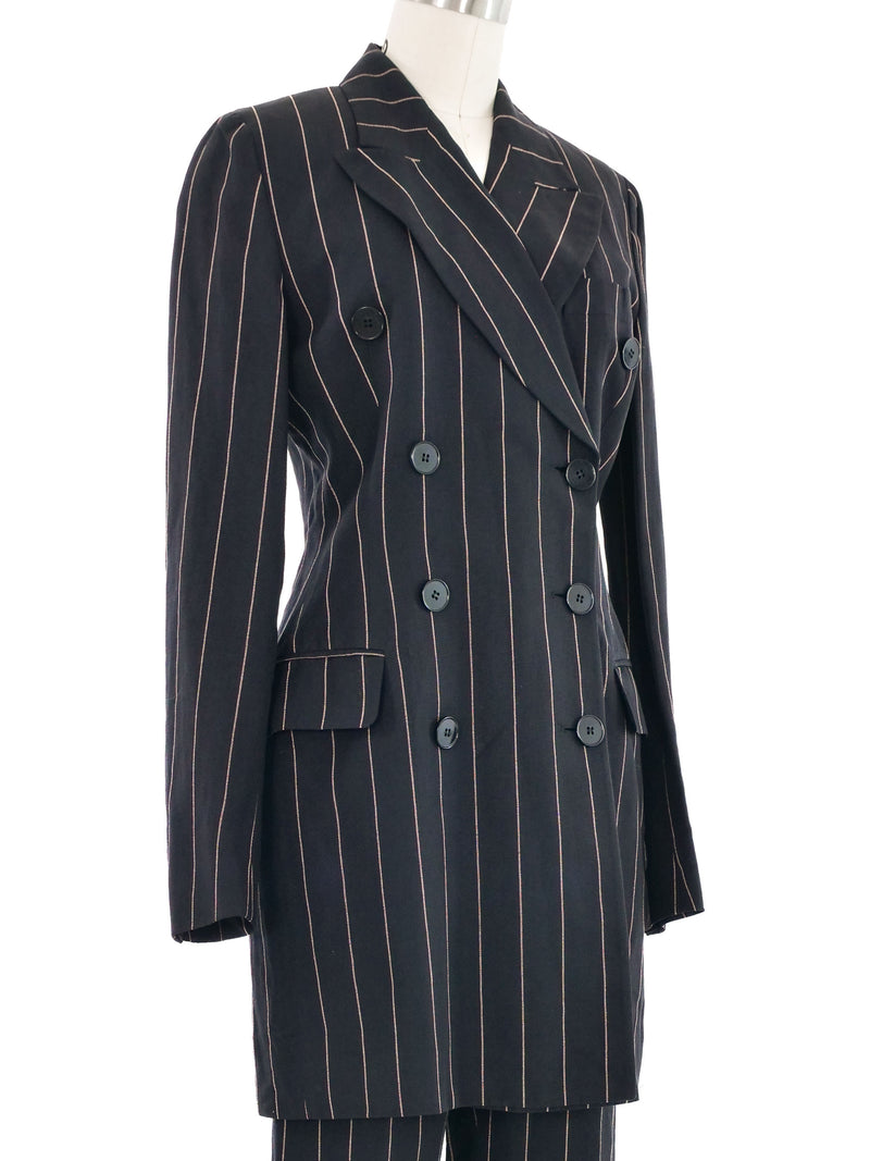 1992 Dolce & Gabbana Pinstriped Pant Suit Suit arcadeshops.com