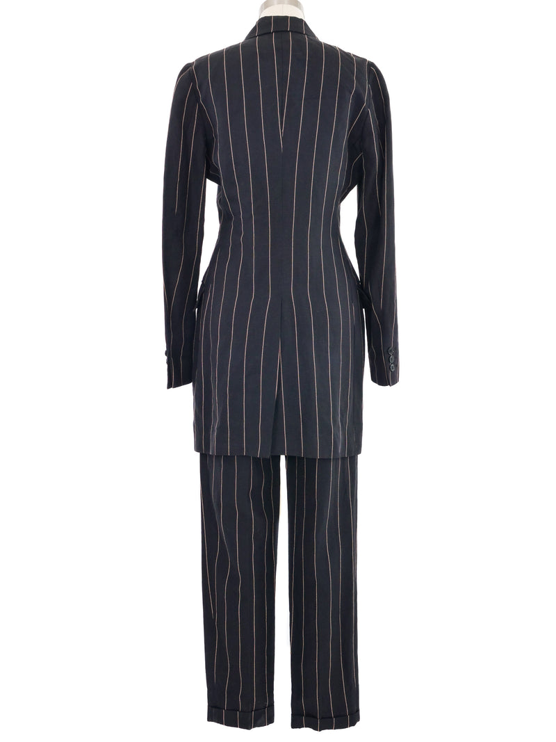 1992 Dolce & Gabbana Pinstriped Pant Suit Suit arcadeshops.com