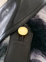 Dolce & Gabbana Rabbit Fur and Leather Jacket Jacket arcadeshops.com