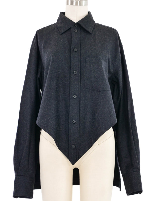 Celine High Low Angular Wool Top Top arcadeshops.com