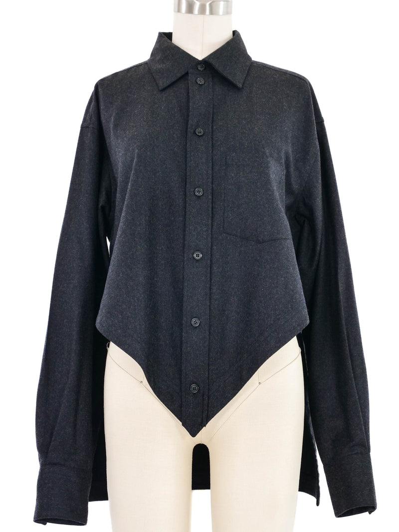 Celine High Low Angular Wool Top Top arcadeshops.com