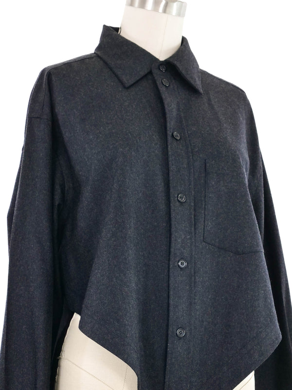 Celine High Low Angular Wool Top Top arcadeshops.com