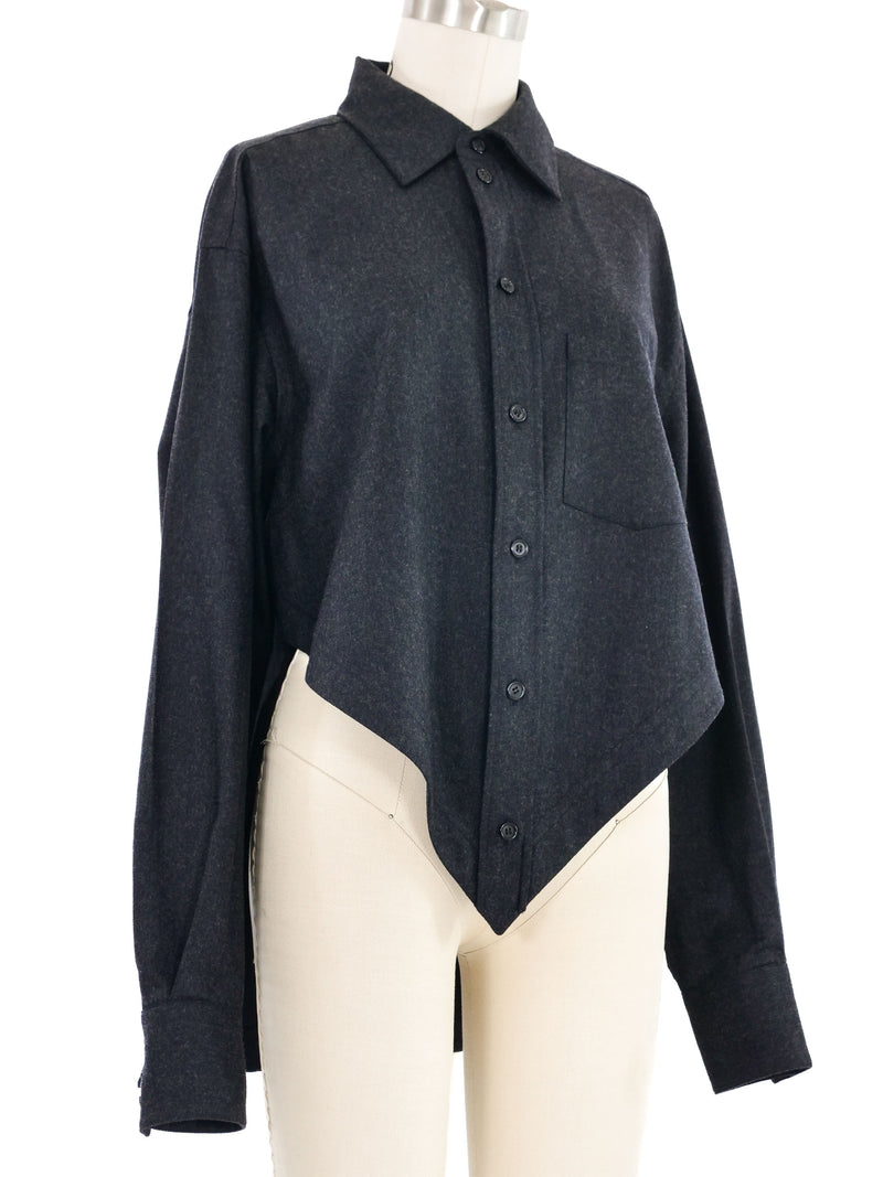 Celine High Low Angular Wool Top Top arcadeshops.com