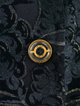 Just Cavalli Ruffle Collar Brocade Jacket Jacket arcadeshops.com