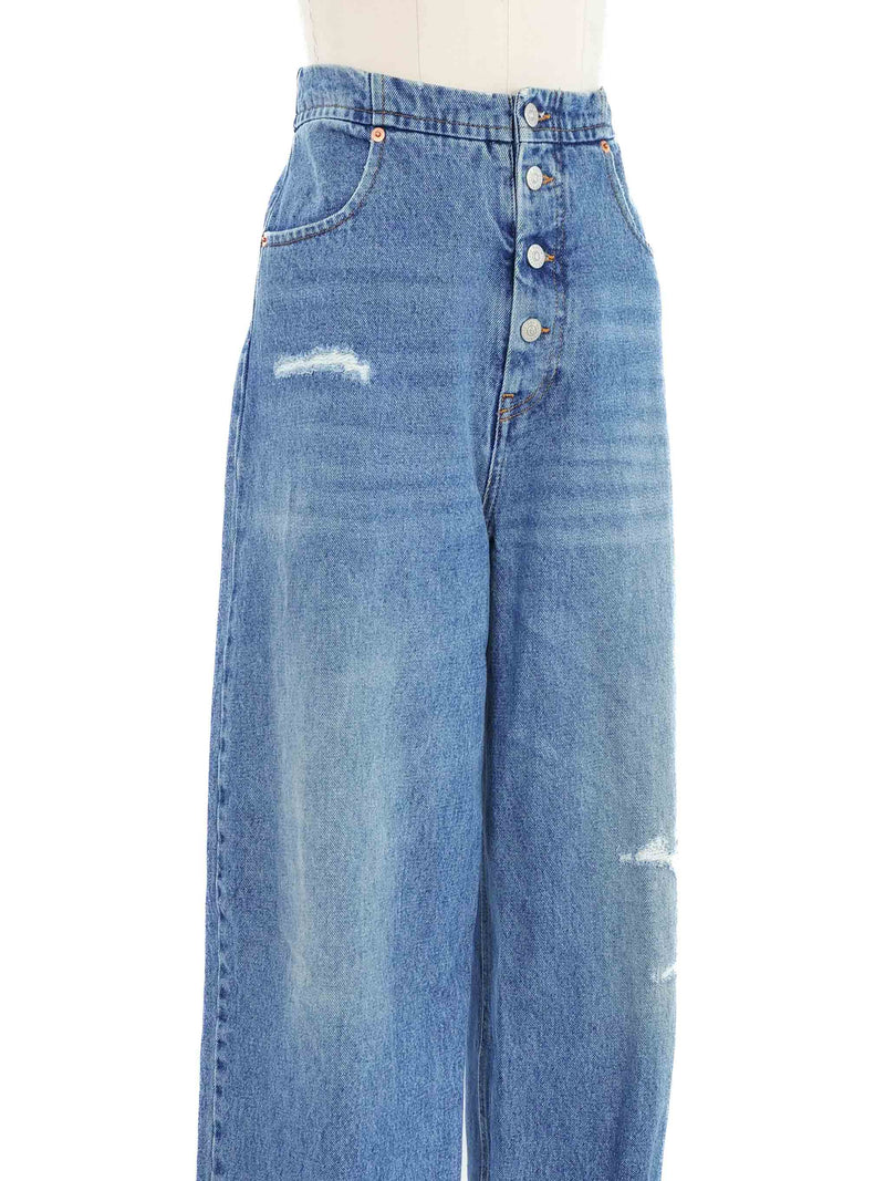 MM6 Baggy Fit Distressed Jeans Bottom arcadeshops.com