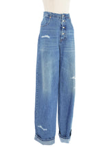 MM6 Baggy Fit Distressed Jeans Bottom arcadeshops.com