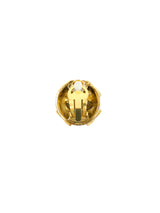Chanel Crystal Accented Interlocking CC Earrings Jewelry arcadeshops.com