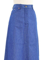 Gucci Raw Hem Denim Skirt