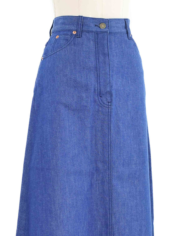 Gucci Raw Hem Denim Skirt