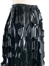 2014 Comme des Garcons Cut Out Vinyl Skirt