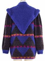 1980s Escada Southwestern Boucle Knit Jacket