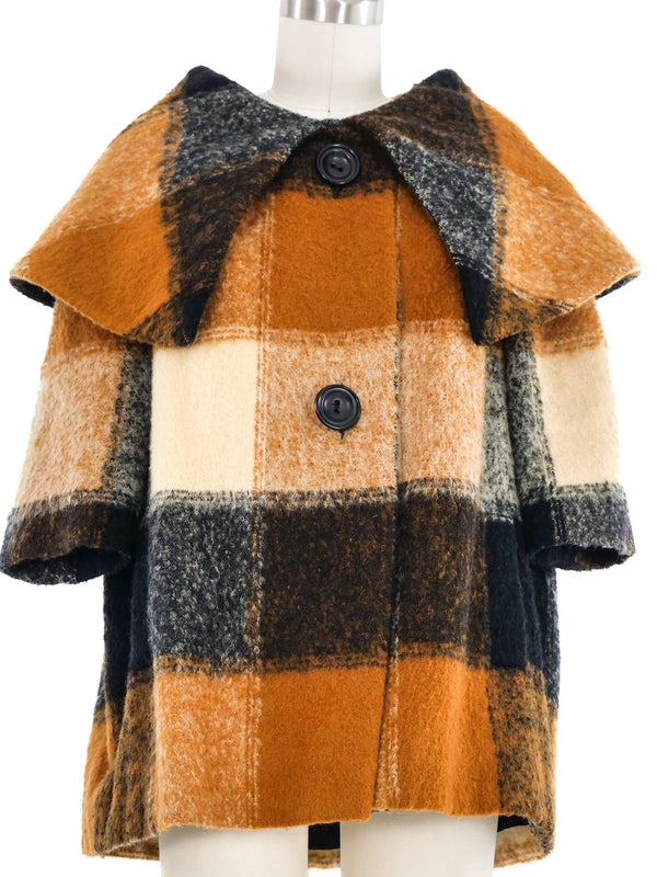 1950s Autumnal Plaid Swing Jacket