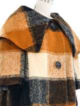 1950s Autumnal Plaid Swing Jacket
