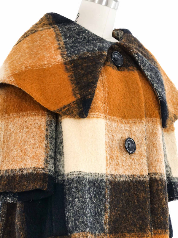 1950s Autumnal Plaid Swing Jacket