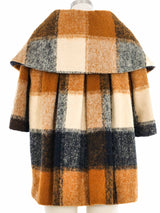 1950s Autumnal Plaid Swing Jacket