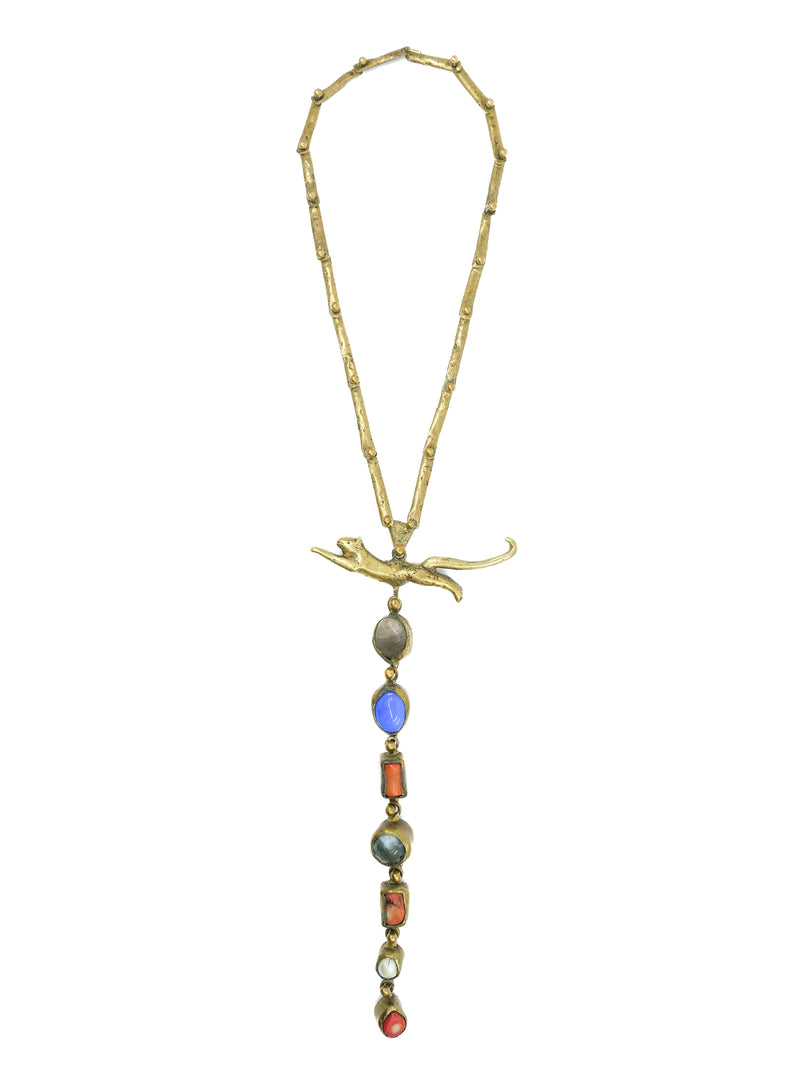 Pal Kepenyes Feline Figurine Necklace Jewelry arcadeshops.com