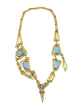 Pal Kepenyes Brutalist Turquoise Collar Necklace Jewelry arcadeshops.com