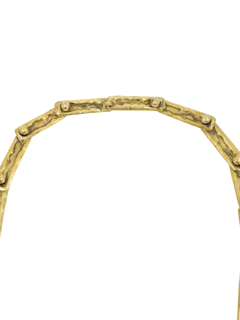 Pal Kepenyes Brutalist Turquoise Collar Necklace Jewelry arcadeshops.com