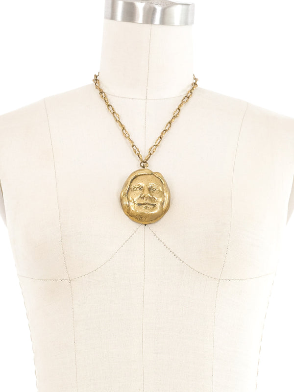 Pal Kepenyes Brass Figurehead Necklace Jewelry arcadeshops.com