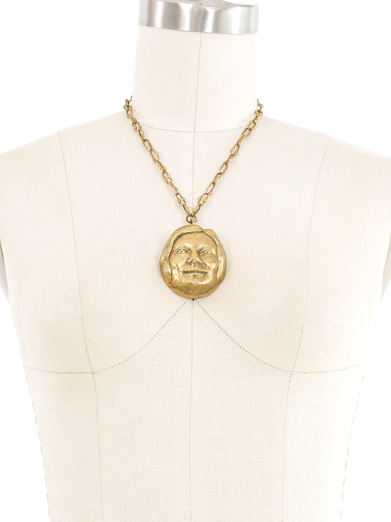 Pal Kepenyes Brass Figurehead Necklace Jewelry arcadeshops.com
