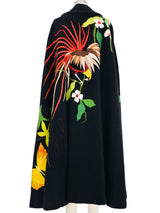 Bird of Paradise Art to Wear Applique Cape Outerwear arcadeshops.com