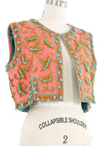 Galanos Bead Embellished Vest Jacket arcadeshops.com