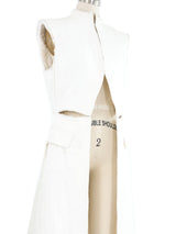 2015 Alexander McQueen Embroidered Ivory Quilted Tunic Jacket arcadeshops.com