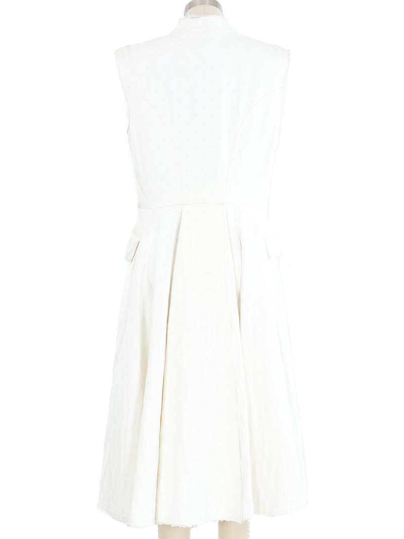 2015 Alexander McQueen Embroidered Ivory Quilted Tunic Jacket arcadeshops.com