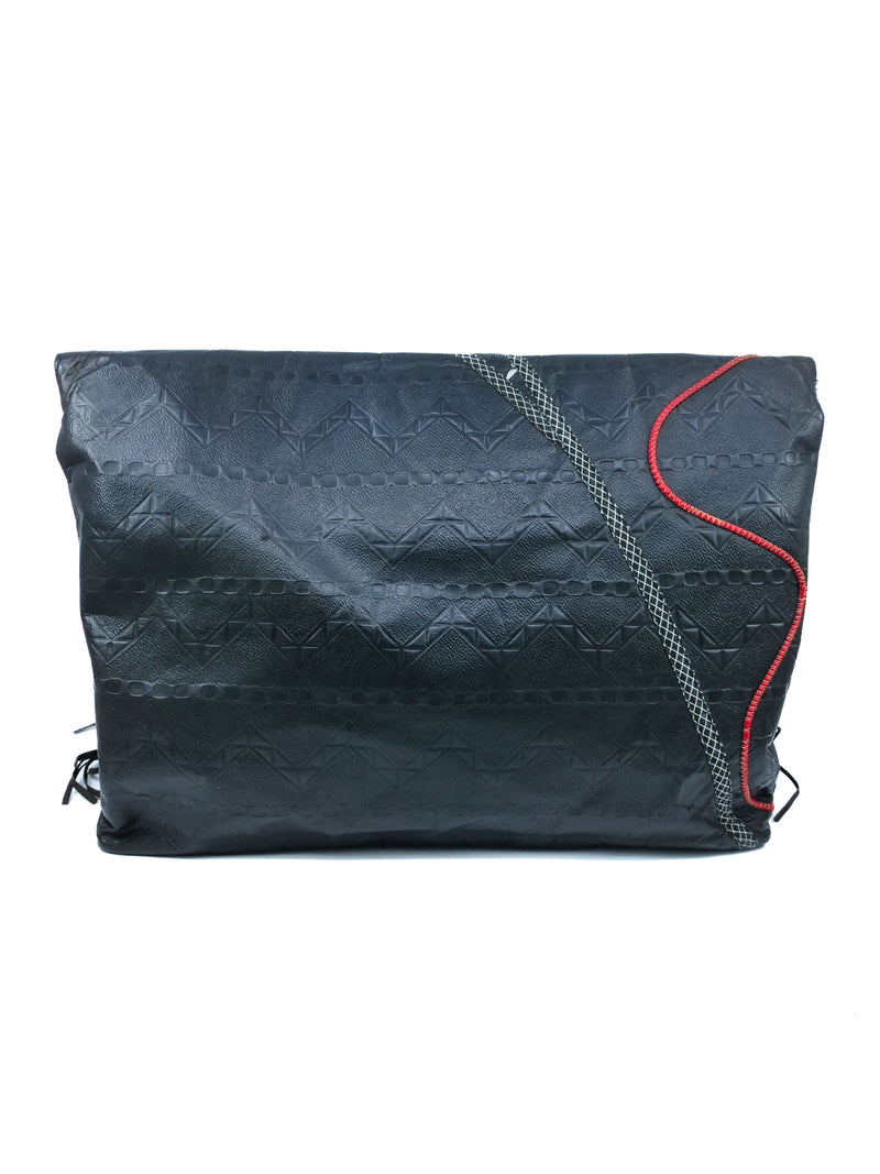 1980s Koos Van Den Akker Mixed Leather Oversized Clutch Accessory arcadeshops.com