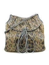 Judith Leiber Taupe Python Shoulder Bag Accessory arcadeshops.com