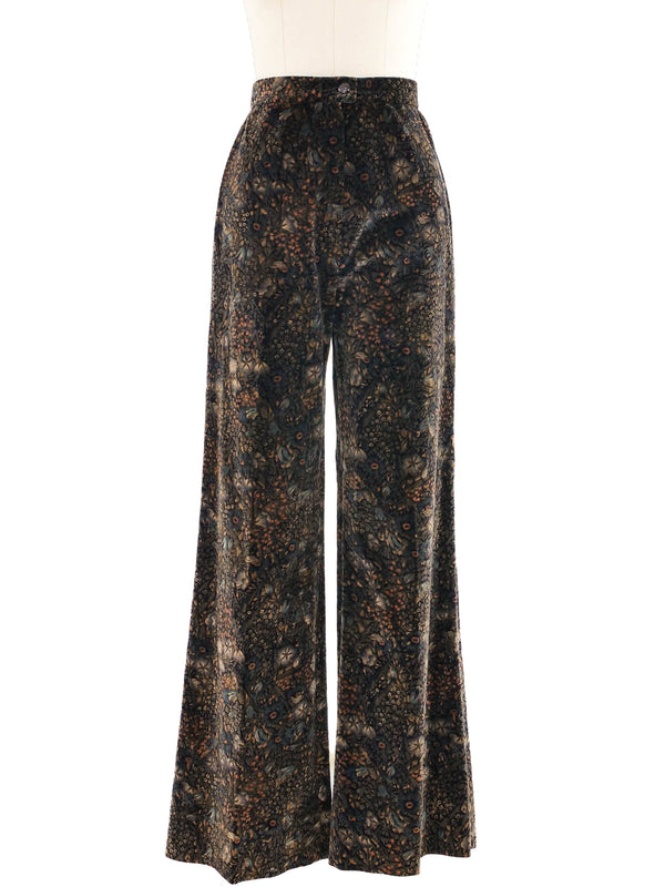 Patty Woodard Printed Velvet Pant Suit Suit arcadeshops.com