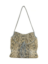 Judith Leiber Taupe Python Shoulder Bag Accessory arcadeshops.com