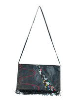 1980s Koos Van Den Akker Mixed Leather Oversized Clutch Accessory arcadeshops.com